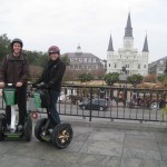Cruisin on Segways in New Orleans in front of Jefferson Square