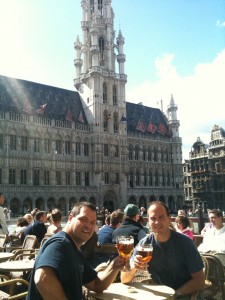 Enjoying a Beer in Brussels