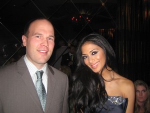 Enjoying the company of Nicole Sherzinger