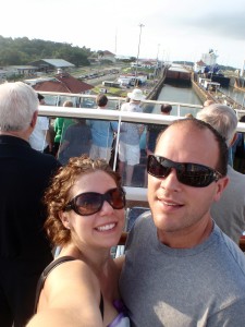 Entering the Locks in the Panama Canal