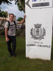 Arriving in Saint Tropez, France