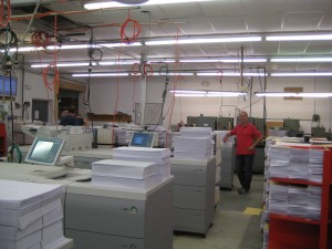 On the production floor at Printing Edge