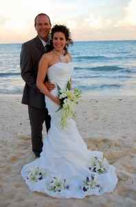 Our wedding day at Pepit Lafite's, Mayan Riviera