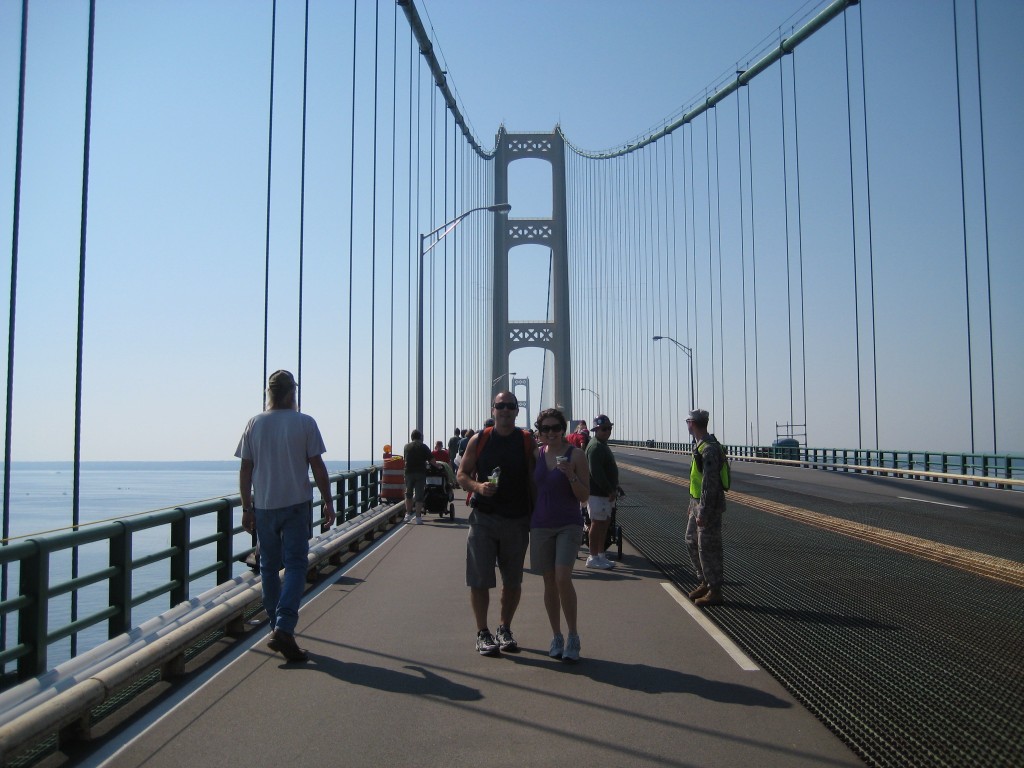 Walking the Mackinaw Bridge, 5 miles long! Gregory Czymbor